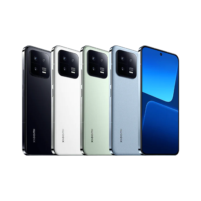 Xiaomi 13 Review - An Image Showing the Backs Xiaomi 13 Phones in 5 Different Colors