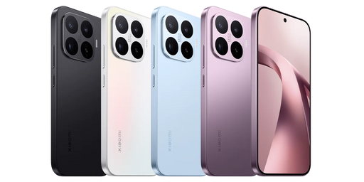 Smartphone lineup: black, white, blue, violet, and opal white front and back
