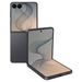 Graphite foldable 5G smartphone, open with front screen on display