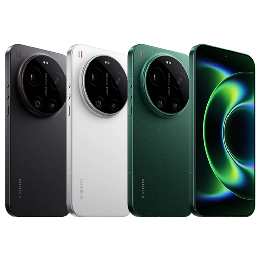 Smartphone in black, white, and starlit green with rear cameras and front screens