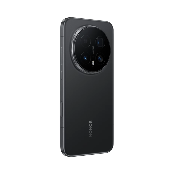 Honor Magic 8 Pro 5G smartphone, black, side back view