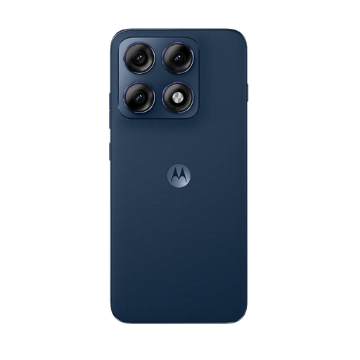 Motorola Moto Edge 70 Pro 5G dark blue smartphone back view, quad rear camera module