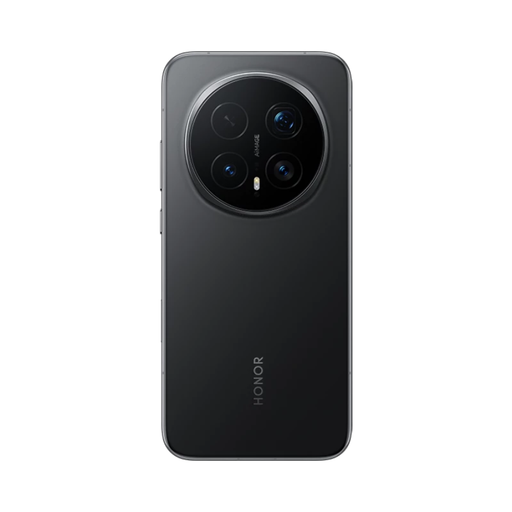 Honor Magic 8 Pro 5G smartphone, black, back view with quad camera