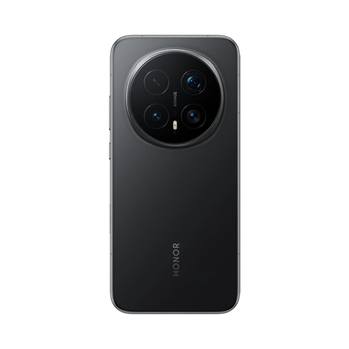 Honor Magic 8 Pro 5G smartphone, black, back view with quad camera