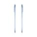 Aurora blue Oppo Reno smartphone side view, slim profile with side buttons