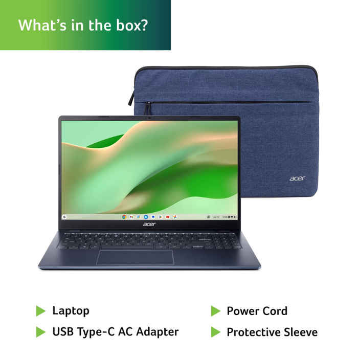 Acer Chromebook 315 15.6" (CB315-7H-C7F8) 128GB/4GB RAM Elemental Blue (New)