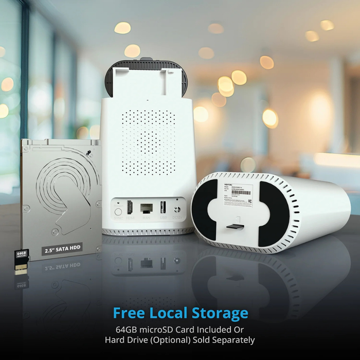 Night Owl (FWR8-64GB-B43L) Expandable Wi-Fi Security Hub with 64GB SD Card White (NEW)