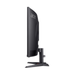 Side view of black 31.5" gaming monitor with slim frame and stand base