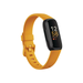 Fitbit Inspire 3 in Morning Glow with orange silicone strap and black display