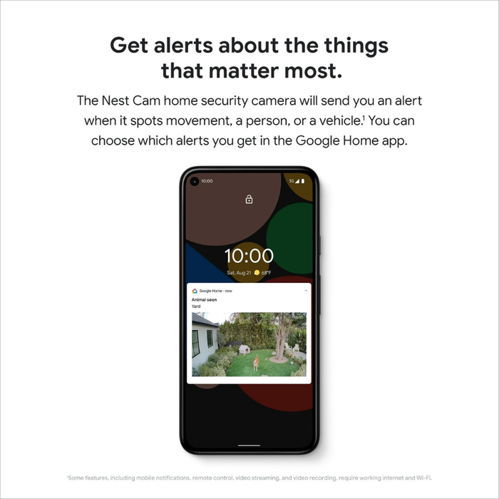 Google Nest Camera (GA01317-US) (outdoor or indoor, battery) White (NEW)