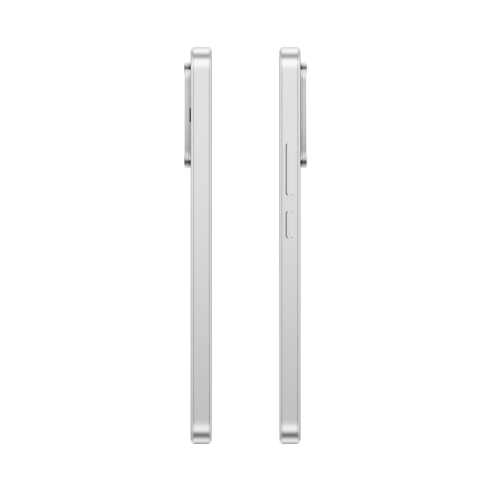 Xiaomi 17T 5G smartphone in Opal White, side buttons and slim edges