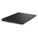 Lenovo ThinkPad E16 laptop side view, black chassis with USB and audio ports