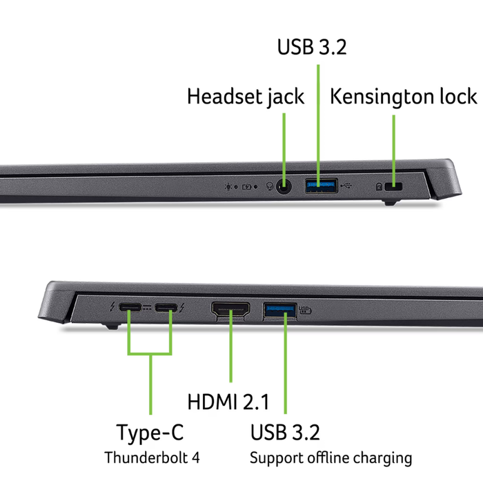 Acer Aspire 16 (A16-71MT-74YK) 1TB/16GB RAM Windows 11 Home Steel Gray (New)