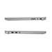 Dell laptop side ports view, platinum silver