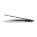 Arctic gray Lenovo Chromebook laptop side profile, showing ports and vent area
