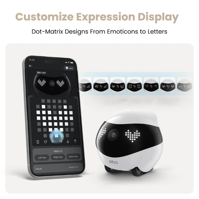 Enabot EBO Air 2 (EB1304312) Pet 2K Indoor Security Camera Movable Home Robot (NEW)