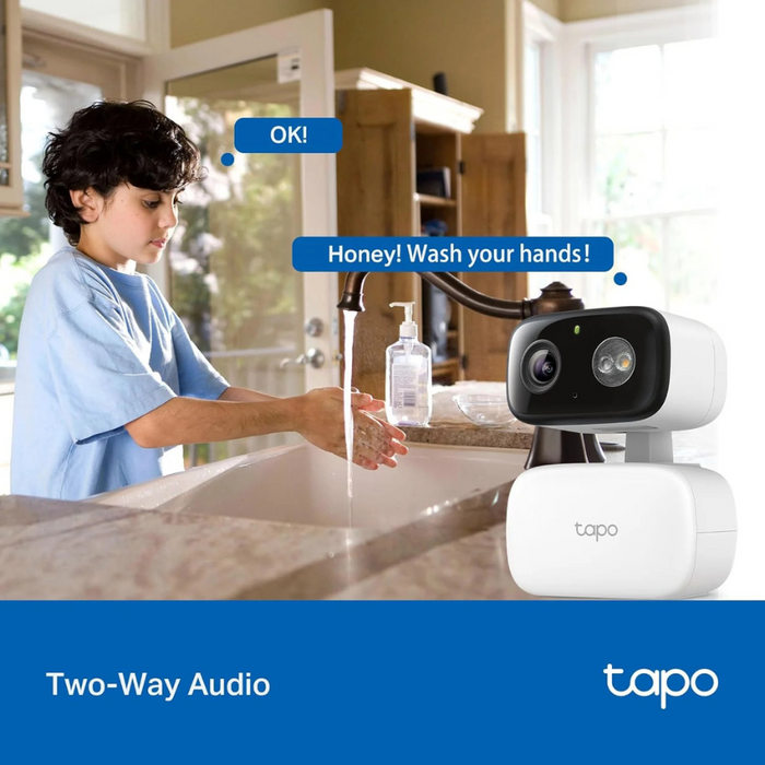 TP-Link Tapo (TCW30) Indoor/Outdoor HD Security Camera with Pan/Tilt White (NEW)