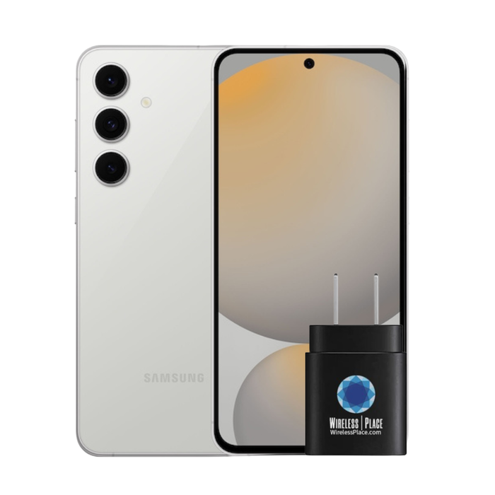 Samsung Galaxy S24 FE 5G (S721B) GSM Unlocked International Version with 45W USB C Wall Charger (NEW)