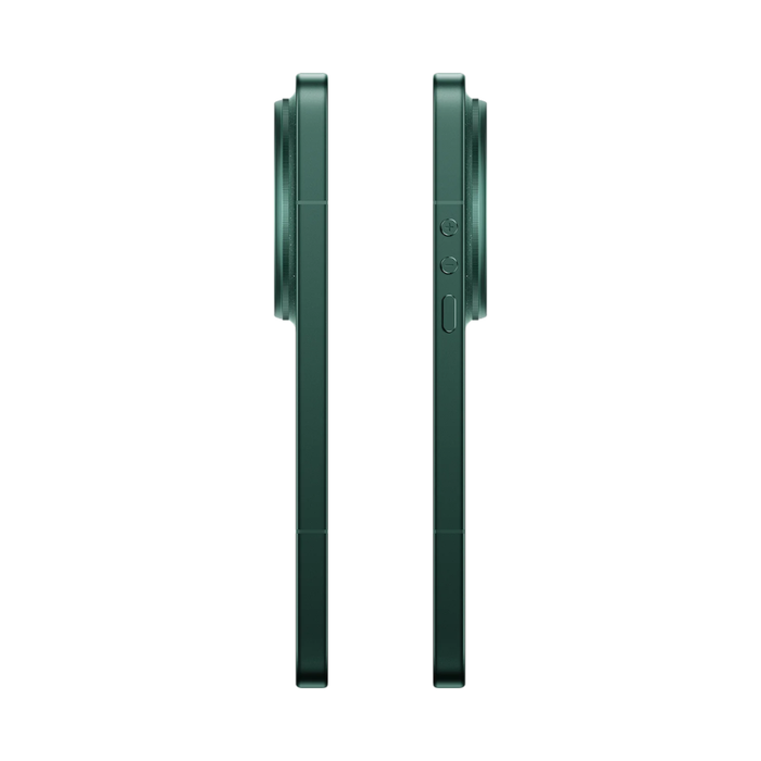 Starlit Green smartphone side view with buttons and slim edge profile