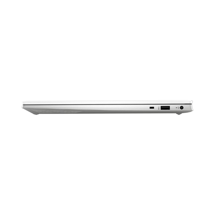 White HP Pavilion 15.6-inch laptop left side, vent and ports visible