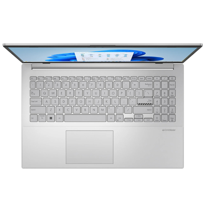 Vivobook Go 15,6" Tastatur mit Touchpad, silbernes Gehäuse