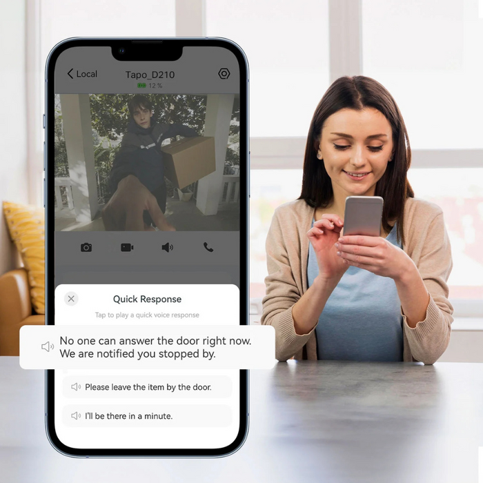 TP-Link Tapo (TD21) Wireless Smart Video Doorbell White (NEW)