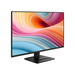 27" schwarzer Office-Monitor, schmaler Bildschirmrand, Standfuß im Blick