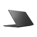 Black laptop back view with rear ports and textured lid