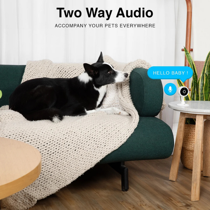 Instachew PurrSight Mini (IC137W) Pet Camera, Indoor Security Camera White (NEW