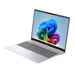 Omnibook 5 Glacier Silver Laptop, Seitensicht mit geöffnetem 16" Bildschirm