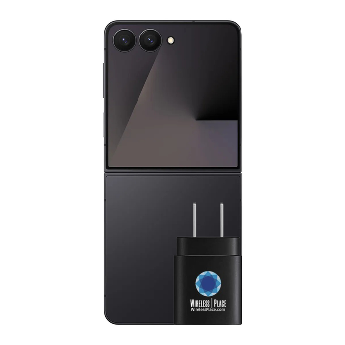 Samsung Galaxy Z Flip7 5G (F766B) GSM Unlocked International Version with 45W USB C Wall Charger (New)