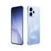 Aurora blue Oppo Reno smartphone, front and back view with rear quad-camera module