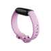 Fitbit Inspire 3 Lilac Bliss wearable, black watch face on light purple silicone band