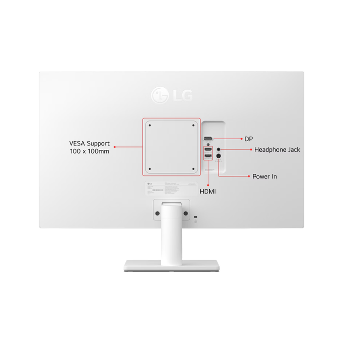 LG UltraFine 27" (27US500-W) 4K UHD HDR10 60Hz IPS Monitor White (New)