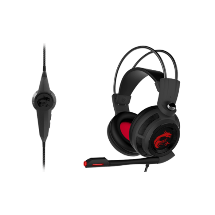 MSI DS502 Ultra Lightweight Gaming Headset Black (NEW)