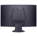 Back view of black 32" LG UltraGear gaming monitor with ports and stand