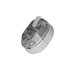 Wireless gaming headset with light gray camo earcup showing control buttons