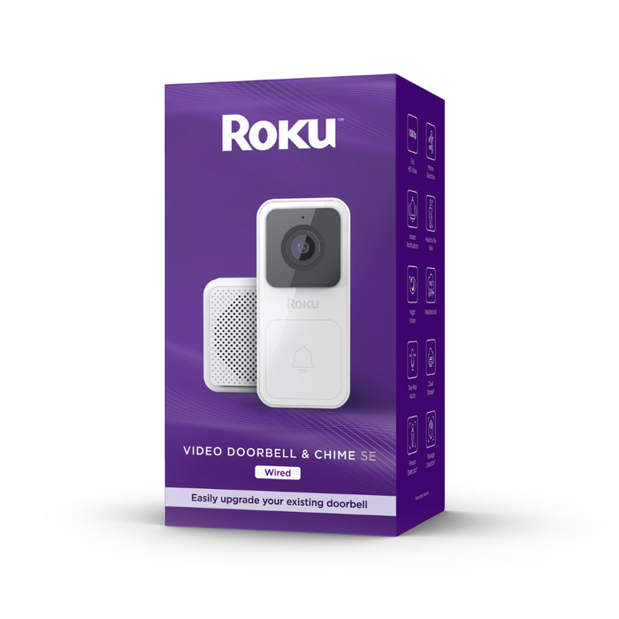 Wired smart doorbell & chime SE, White package