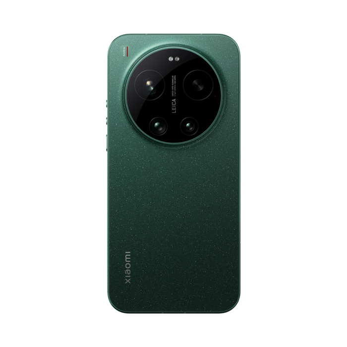 Starlit Green smartphone back with quad-lens camera bump and Xiaomi logo