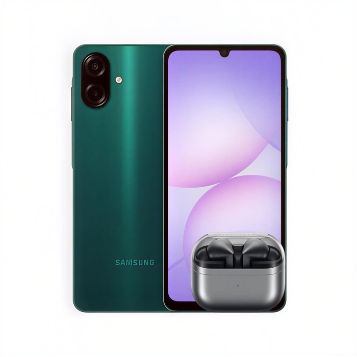 Samsung Galaxy A07 (A075M) GSM Unlocked International Version with Samsung Galaxy Buds 3 Pro (Bundle) (New)