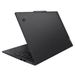 Lenovo ThinkPad T14s laptop back cover in black with open bottom showing ports