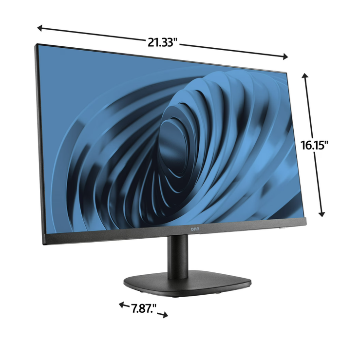 Onn 24" FHD (1920 x 1080p) 144hz Office Monitor with 6.07 ft HDMI Cable Black (New)