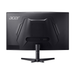 Back of 31.5" black gaming monitor with VESA-style mount and vented panel