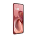 Moto G86 Power 5G smartphone, red side view with display on