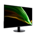 Black Acer 23.8" LED monitor on pedestal stand, angled view