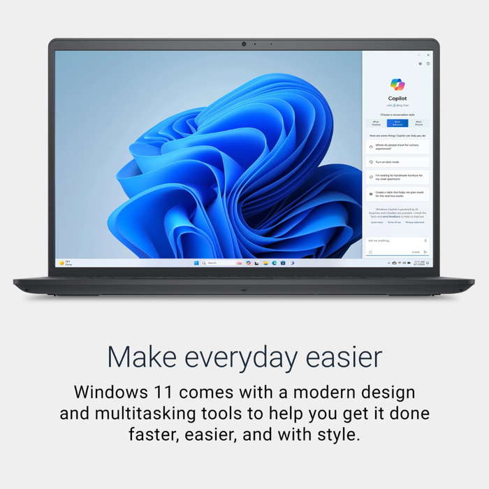 Dell 15 Laptop (LDC15255-A407BLK-PUS) 512GB/8GB RAM Black (NEW)