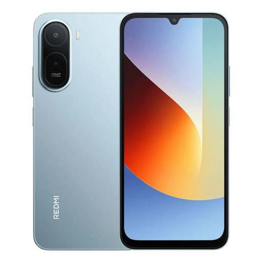 Xiaomi Redmi A7 Pro smartphone, light blue front and back with dual camera