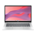 HP 14-inch Chromebook, Glacier Silver, gray keyboard, black screen bezel