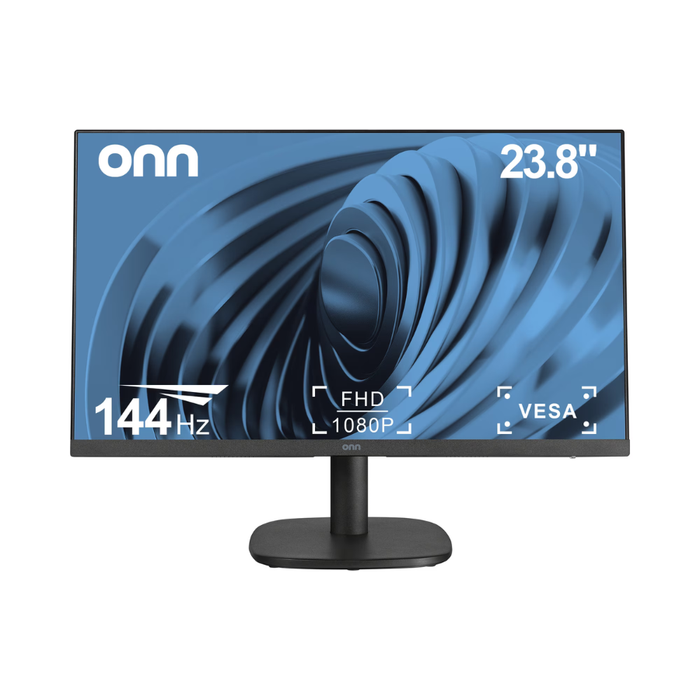Onn 24" FHD (1920 x 1080p) 144hz Office Monitor with 6.07 ft HDMI Cable Black (New)