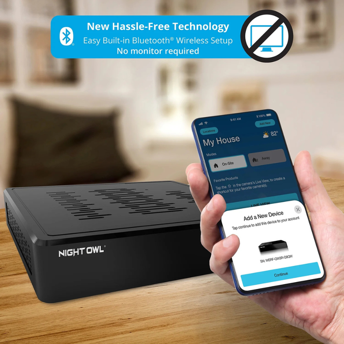 Night Owl (WM-BTD881-4LSA) 4 Camera System 8 Channel BT DVR with 1TB Hard Drive (NEW)